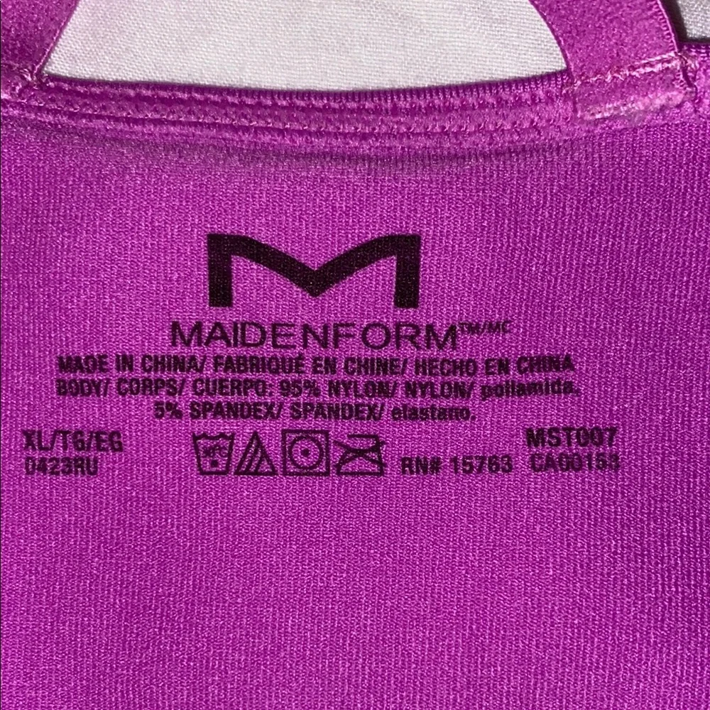 Maidenform Purple Seamless Romper Shaper XL